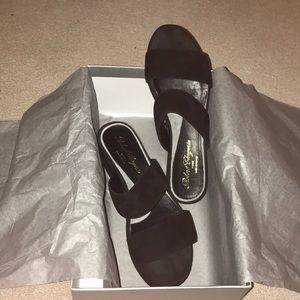 Robert Clergerie PLATFORM FRAZZIA SLIDES BLACK